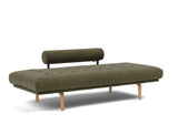 Rollo Bow daybed med Spring madras i 316 Cordufine Pine Green, som seng