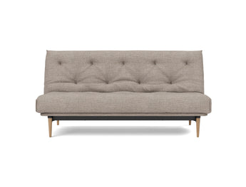 Colpus Light Sovesofa Nordic Madras Spring i 472 Yuveno Warm Grey, set forfra