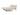 Colpus Black Sovesofa Nordic Madras Spring i 612 Blida Sand Grey, med hovedenden hævet