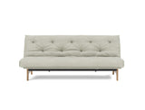 Aslak 120 sovesofa med Spring madras i 280 Avella Sand, set forfra