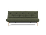 Aslak 120 sovesofa med Nordic Soft Spring madras i 353 Taura Forest, set forfra