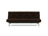 Aslak 120 sovesofa med Classic madras i 358 Taura Chocco, set forfra