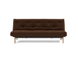 Aslak 120 sovesofa med Classic madras i 359 Taura Cappuccino, set forfra