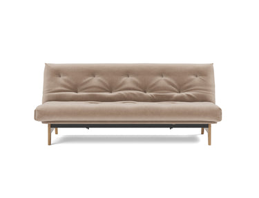 Aslak 120 sovesofa med Nordic Soft Spring madras i 417 Esina Mocha, set forfra
