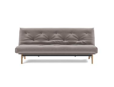 Aslak 120 sovesofa med Nordic Soft Spring madras i 418 Esina Truffle, set forfra