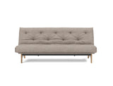 Aslak 120 sovesofa med Classic madras i 472 Yuveno Warm Grey, set forfra