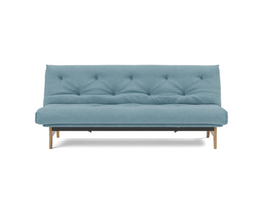 Aslak 120 sovesofa med Spring madras i 525 Mixed Dance Light Blue, set forfra