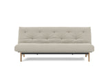 Aslak 120 sovesofa med Classic madras i 539 Bouclé Beige, set forfra