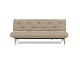 Aslak 120 sovesofa med Classic madras i 587 Phobos Mocha, set forfra