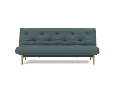 Aslak 120 sovesofa med Classic madras i 851 Mahoga Dark Blue, set forfra