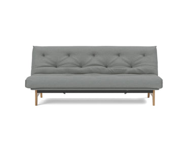 Aslak 120 sovesofa med Nordic Soft Spring madras i 852 Mahoga Seal Grey, set forfra