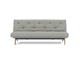 Aslak 120 sovesofa med Nordic Soft Spring madras i 853 Mahoga Dove Grey, set forfra
