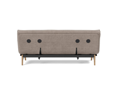 Aslak 120 sovesofa med Classic madras i 318 Cordufine Beige, set bagfra