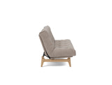 Aslak 120 sovesofa med Classic madras i 318 Cordufine Beige, set fra siden