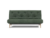 Aslak 140 sovesofa med Soft Spring madras i 281 Avella Pine Green, set forfra