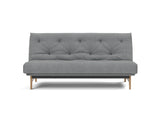 Aslak 140 sovesofa med Soft Spring madras i 320 Corocco Shadow Grey, set forfra