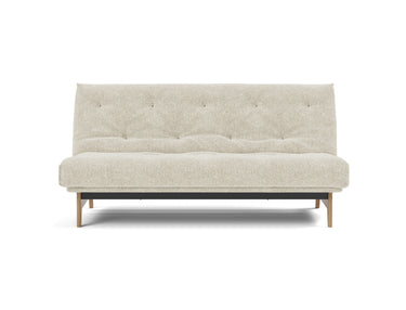 Aslak 140 sovesofa med Soft Spring madras i 357 Taura Off White, set forfra