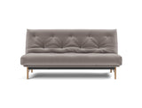 Aslak 140 sovesofa med Classic madras i 418 Esina Truffle, set forfra