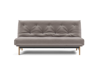 Aslak 140 sovesofa med Classic madras i 418 Esina Truffle, set forfra