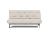 Aslak 140 sovesofa med Soft Spring madras i 470 Yuveno Natural, set forfra
