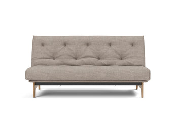 Aslak 140 sovesofa med Classic madras i 472 Yuveno Warm Grey, set forfra