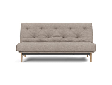 Aslak 140 sovesofa med Classic madras i 472 Yuveno Warm Grey, set forfra