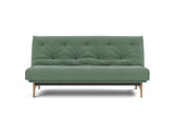 Aslak 140 sovesofa med Soft Spring madras i 518 Elegance Green, set forfra