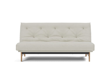 Aslak 140 sovesofa med Classic madras i 527 Mixed Dance Natural, set forfra