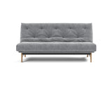 Aslak 140 sovesofa med Soft Spring madras i 565 Twist Granite, set forfra