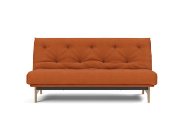 Aslak 140 sovesofa med Classic madras i 595 Corduroy Burnt Orange, set forfra