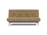 Aslak 140 sovesofa med Soft Spring madras i 860 Yogia Olive Brown, set forfra