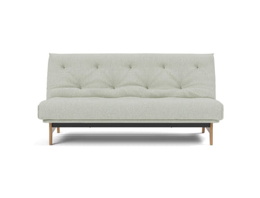 Aslak 140 sovesofa med Latex madras i 888 Mozart Slate Brown, set forfra