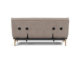 Aslak 140 sovesofa med Latex madras i 318 Cordufine Beige, set bagfra