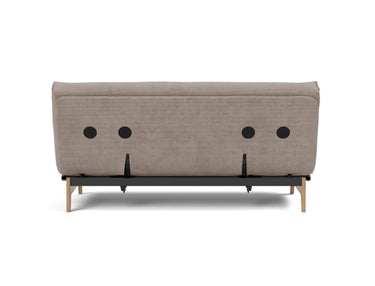 Aslak 140 sovesofa med Latex madras i 318 Cordufine Beige, set bagfra