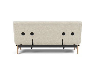 Aslak 140 sovesofa med Soft Spring madras i 357 Taura Off White, set bagfra
