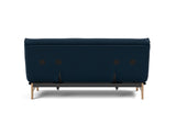 Aslak 140 sovesofa med Classic madras i 528 Mixed Dance Blue, set bagfra