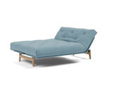 Aslak 140 sovesofa med Soft Spring madras i 525 Mixed Dance Light Blue, med hovedenden hævet