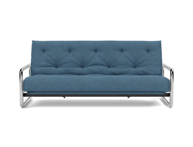 Lomira sovesofa med Classic madras i 302 Weda Blue, set forfra