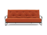 Lomira sovesofa med Classic madras i 412 Esina Rust Orange, set forfra