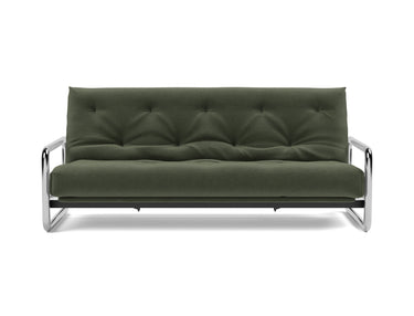 Lomira sovesofa med Classic madras i 413 Esina Olive Green, set forfra