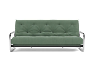 Lomira sovesofa med Classic madras i 518 Elegance Green, set forfra