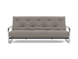 Lomira sovesofa med Spring madras i 521 Mixed Dance Grey, set forfra