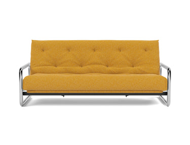 Lomira sovesofa med Latex madras i 536 Bouclé Ochre, set forfra