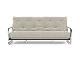 Lomira sovesofa med Spring madras i 539 Bouclé Beige, set forfra