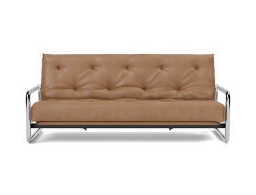 Lomira sovesofa med Spring madras i 551 Faunal Brown, set forfra