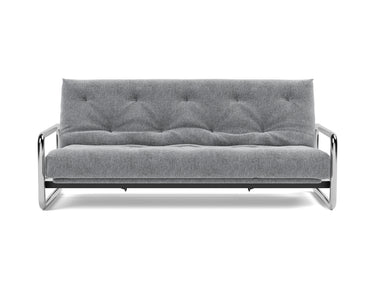 Lomira sovesofa med Latex madras i 565 Twist Granite, set forfra