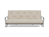 Lomira sovesofa med Latex madras i 586 Phobos Latte, set forfra