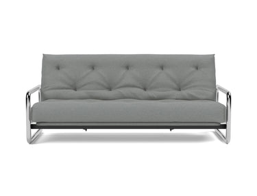 Lomira sovesofa med Classic madras i 852 Mahoga Seal Grey, set forfra