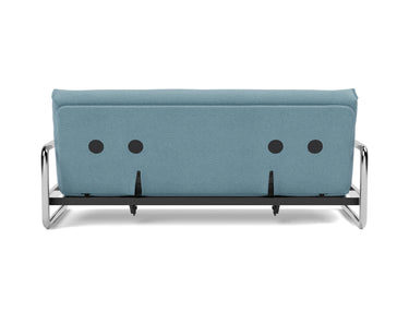 Lomira sovesofa med Classic madras i 525 Mixed Dance Light Blue, set bagfra