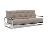 Lomira sovesofa med Spring madras i 318 Cordufine Beige, set skråt forfra